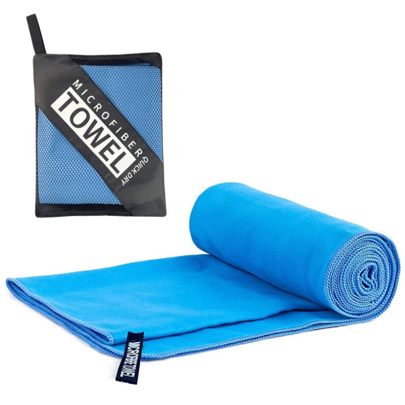 Microfibre rýchloschnúci uterák 40 x 80 cm svetlo modrá 1