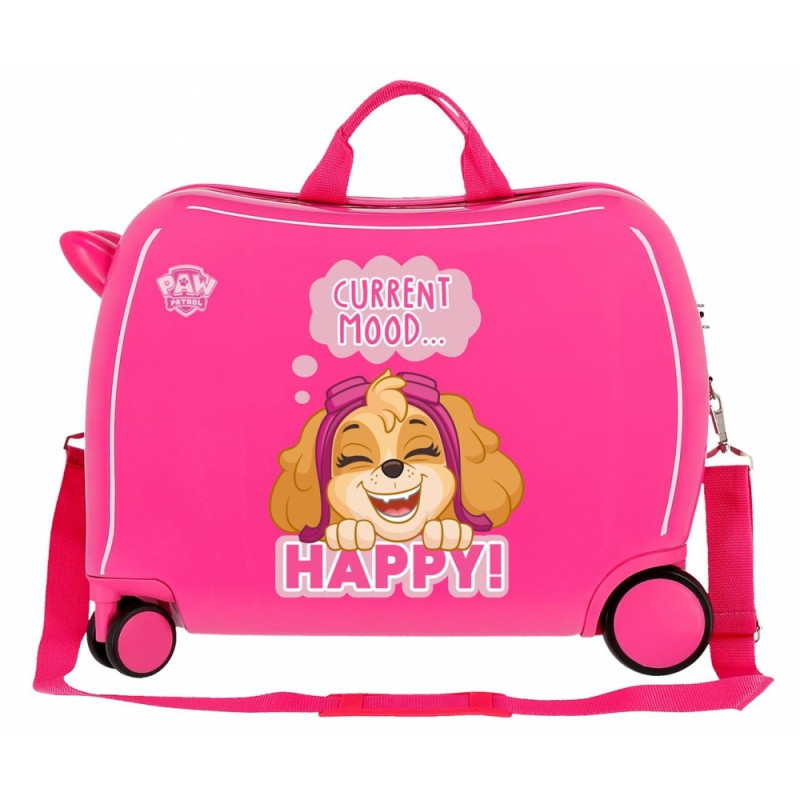Detský cestovný kufor na kolieskach / odrážadlo PAW PATROL Playful Fucsia, 34L, 2199823 3