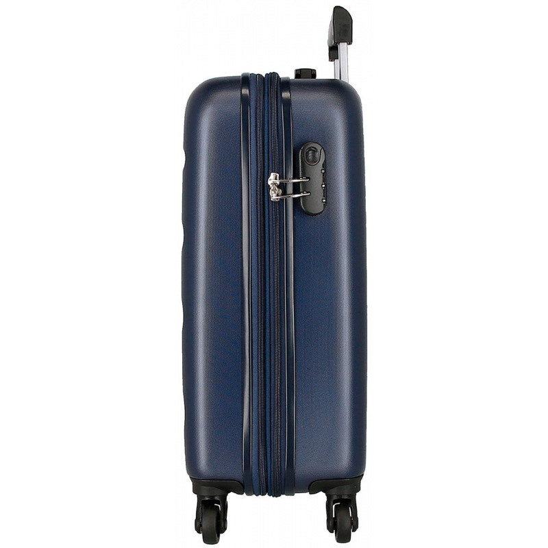 ROLL ROAD Flex Navy Blue, ABS Cestovný kufor, 55x38x20cm, 35L, 5848662 (small exp.) 1