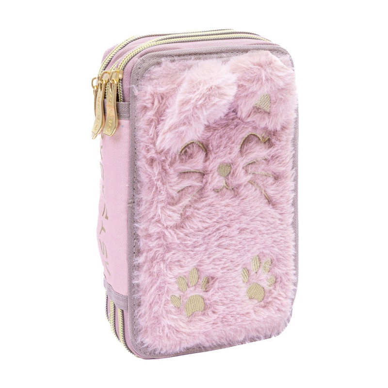 Trojposchodový peračník s náplňou AstraBAG FLUFFY KITTY, AC31, 503024081 2