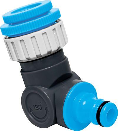 Adaptér AQUACRAFT® 550342, kĺbový, 1/2"-3/4"-1", 360, 180, samec, na záhradnú hadicu