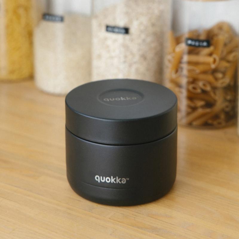 Quokka Whim, Nerezová termonádoba na jedlo Black, 360ml, 40014 4
