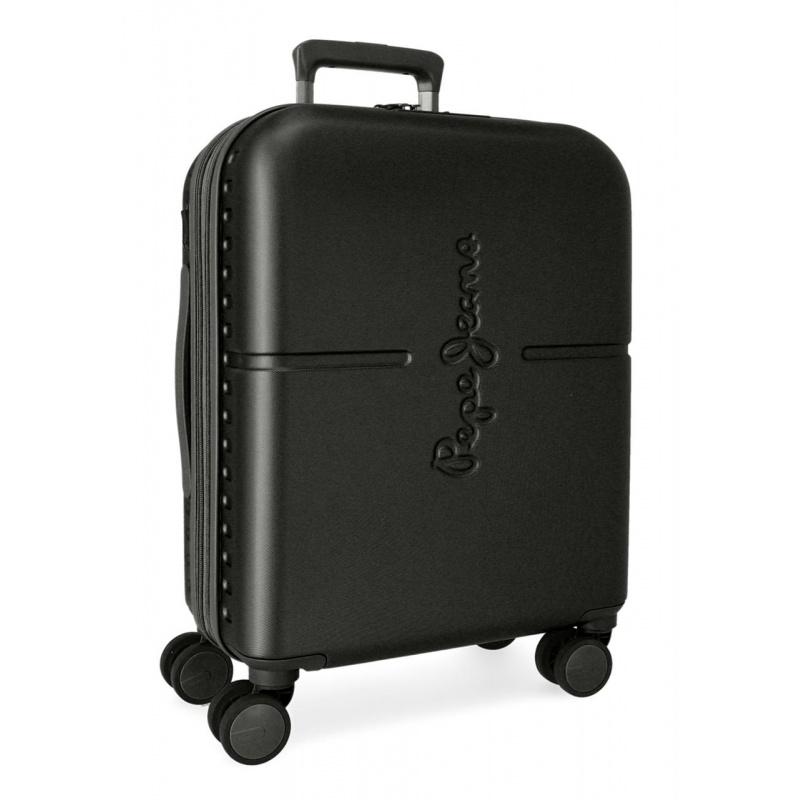 PEPE JEANS Highlight Negro, ABS Cestovný kufor, 55x40x20cm, 37L, 7688621 (small exp.)