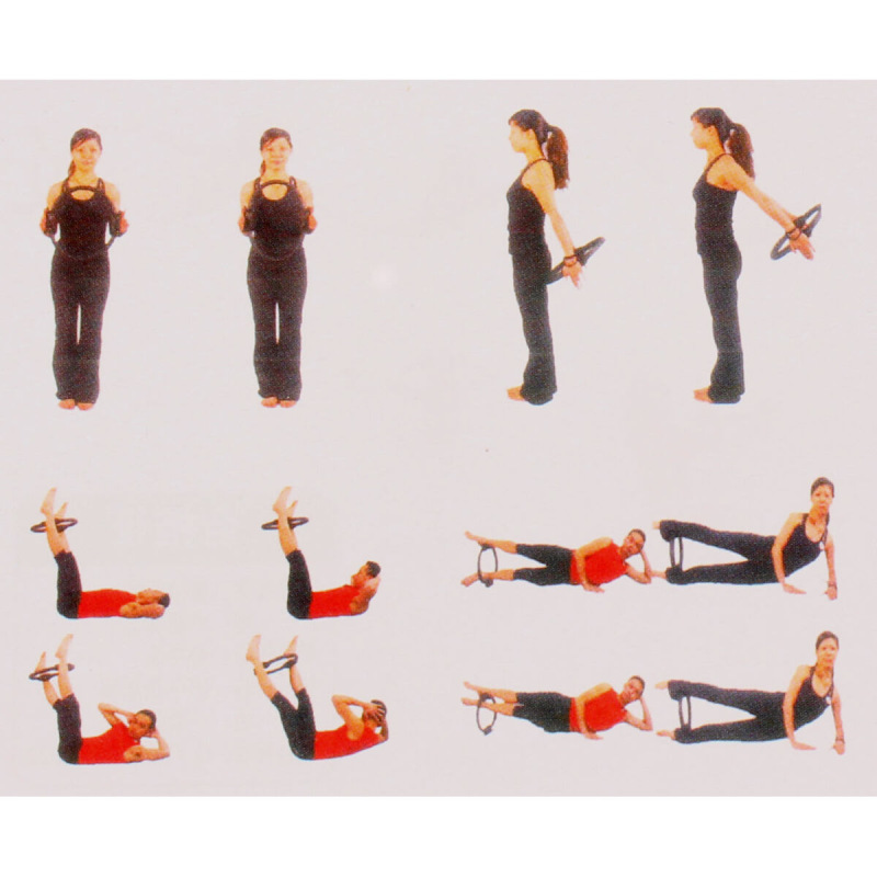 Yoga 4P set na jogu ružová 1