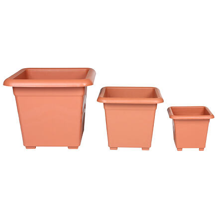 Plastkon Quattro kvetináč 30cm terakota 2