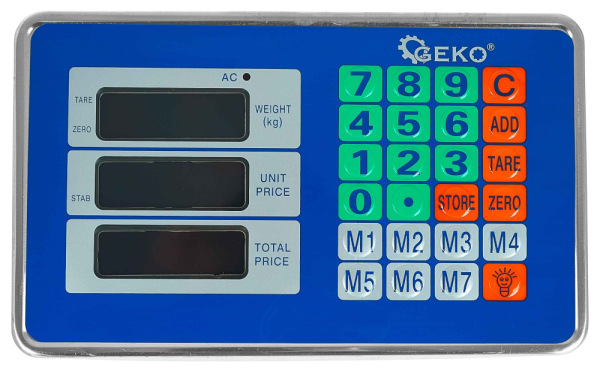 Digitálna plošinová váha do 150 kg, plocha váženia 30 x 40 cm, GEKO 6