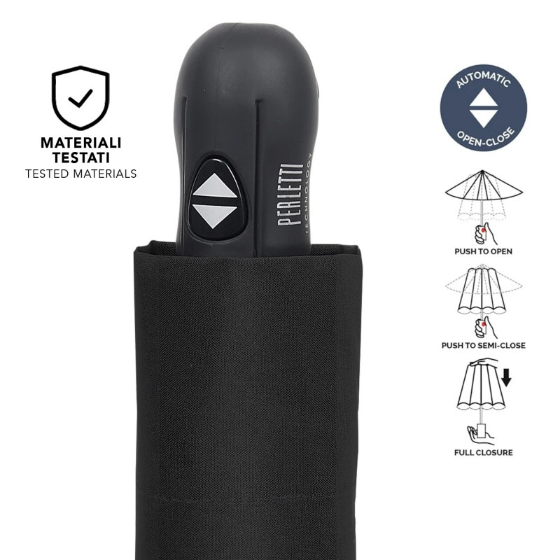 Plnoautomatický skladací dáždnik Perletti Technology Extra Piatto, 21820 3