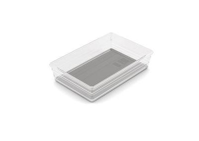 Organizér Curver® SISTEMO 7, priesvitný/sivý, 15.5x22.5x5 cm, do zásuvky