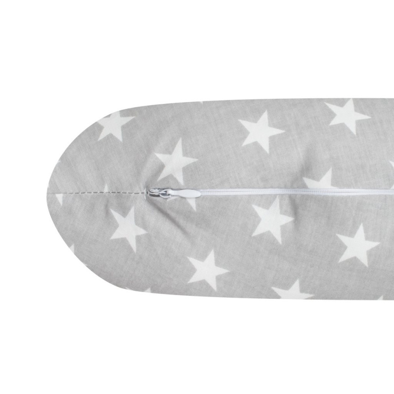 Dojčiaci vankúš New Baby Hviezdičky sivý 1