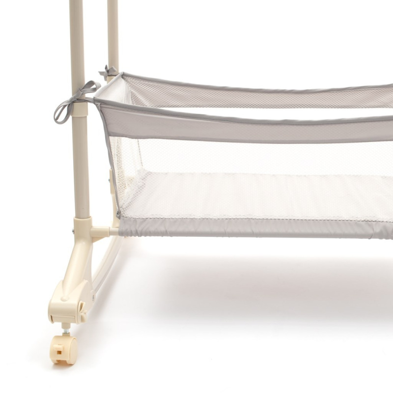 Multifunkčná kolíska postieľka pre miminko New Baby hviezdičky sivá 3