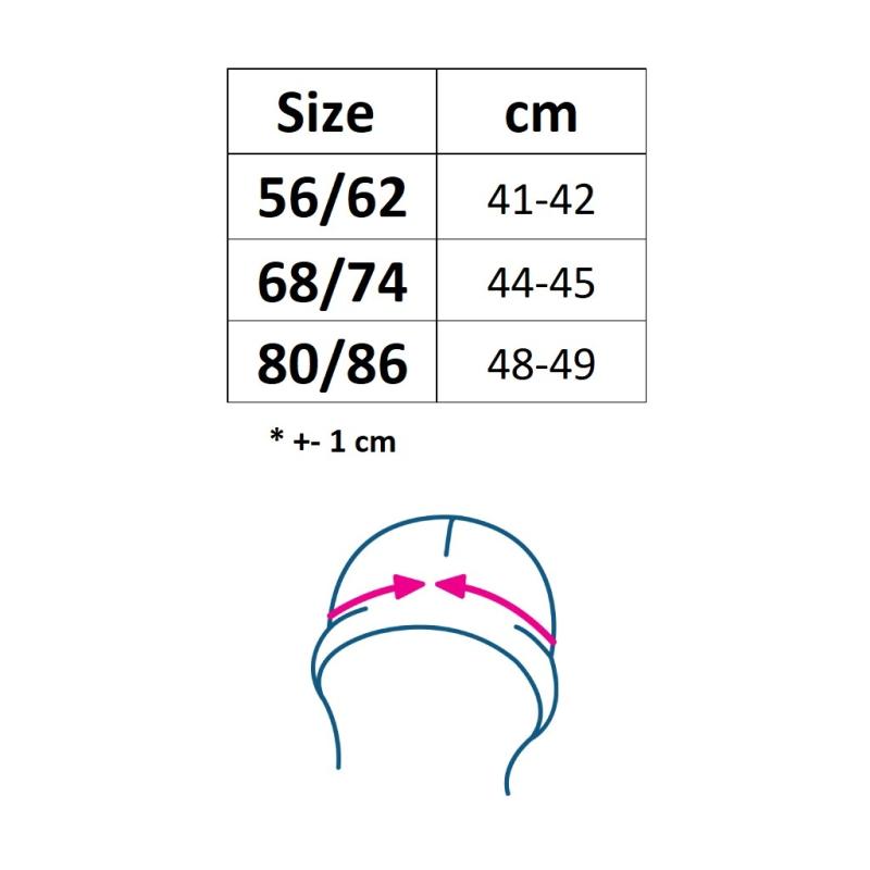 Detská bavlnená čiapka so šiltom New Baby Zoe 56/62