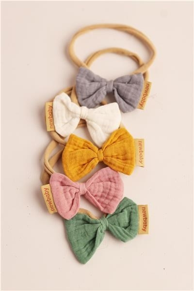 Čelenka pre dojčatá New Baby mustard 1