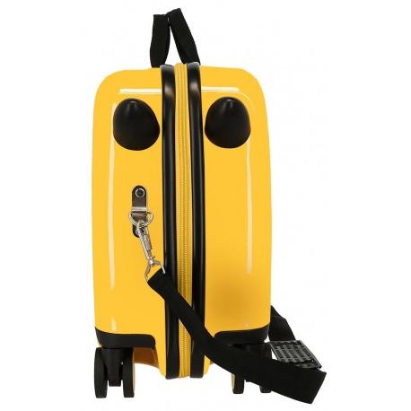 JOUMMA BAGS Detský cestovný kufor na kolieskach / odrážadlo SPONGEBOB Yellow, 34L, 2779821