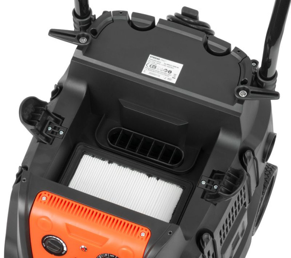 Vysávač Strend Pro MWD223, 40 lit, 1600W, priemyselný, HEPA filter, AUTOMATICKÝ oklep 4