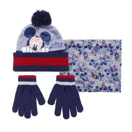 CERDÁ Zimný set v darčekovom balení (čiapka, nákrčník, rukavice) MICKEY MOUSE, 2200007991