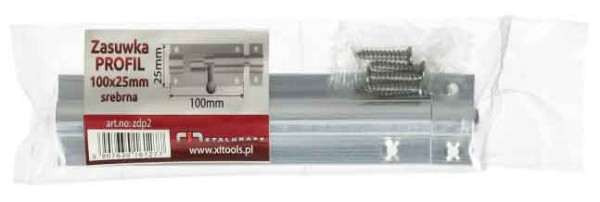 Zástrč na dvere 75x25x0,9 m, strieborná, XL-TOOLS 4