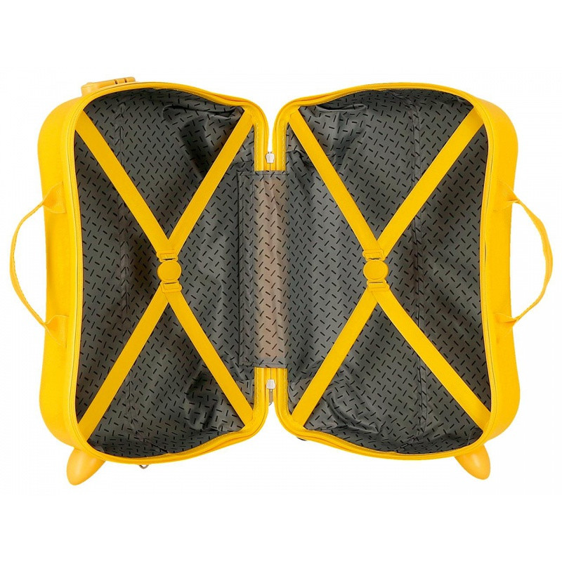 Detský cestovný kufor na kolieskach / odrážadlo MICKEY MOUSE 3D Ochre, 2929822 4