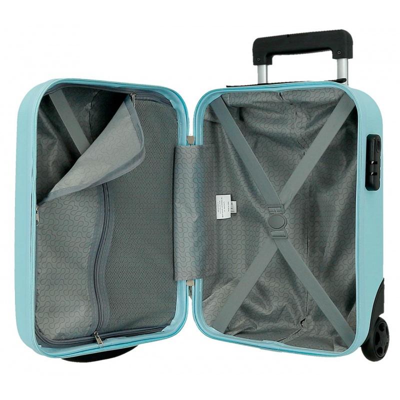 JOUMMA BAGS ROLL ROAD Flex Light Blue, Príručný cestovný kufor, 40x30x20cm, 24L,584996E