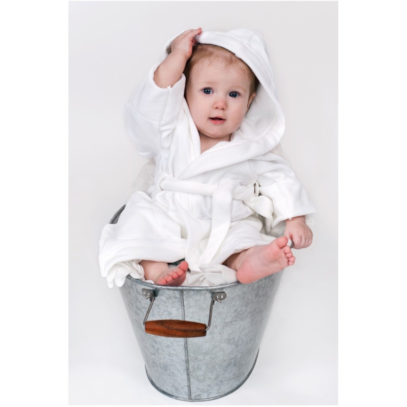 Detský župan New Baby Sovičky biely 110 (4-5r) 3