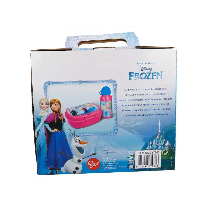 STOR Súprava na desiatu / box + fľaša DISNEY FROZEN, 17974