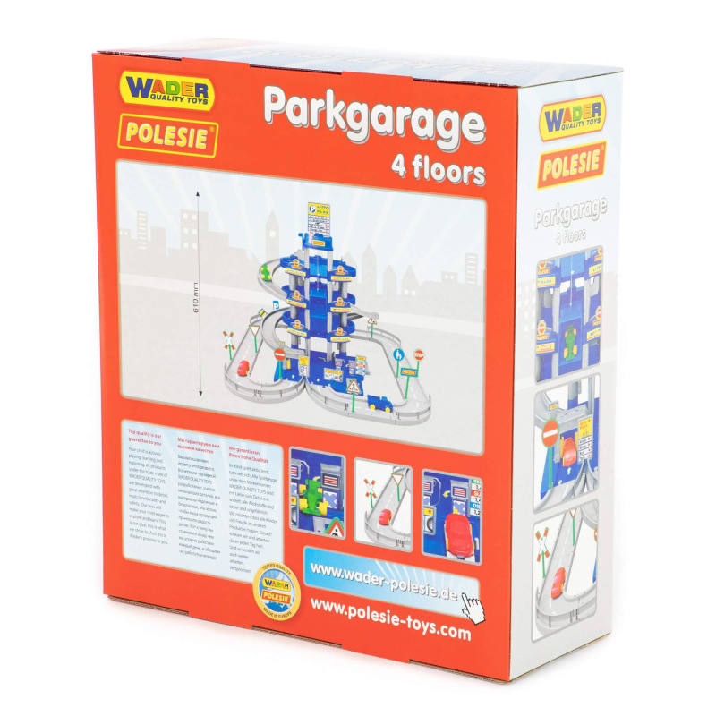 Garáž 4 poschodia s dráhou a autami 4