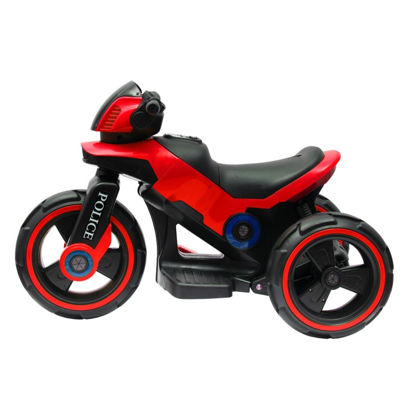 Detská elektrická motorka Baby Mix POLICE červená 1