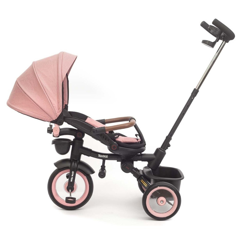 Luxusná detská trojkolka s osvetlením Milly Mally Twinkle pink 4