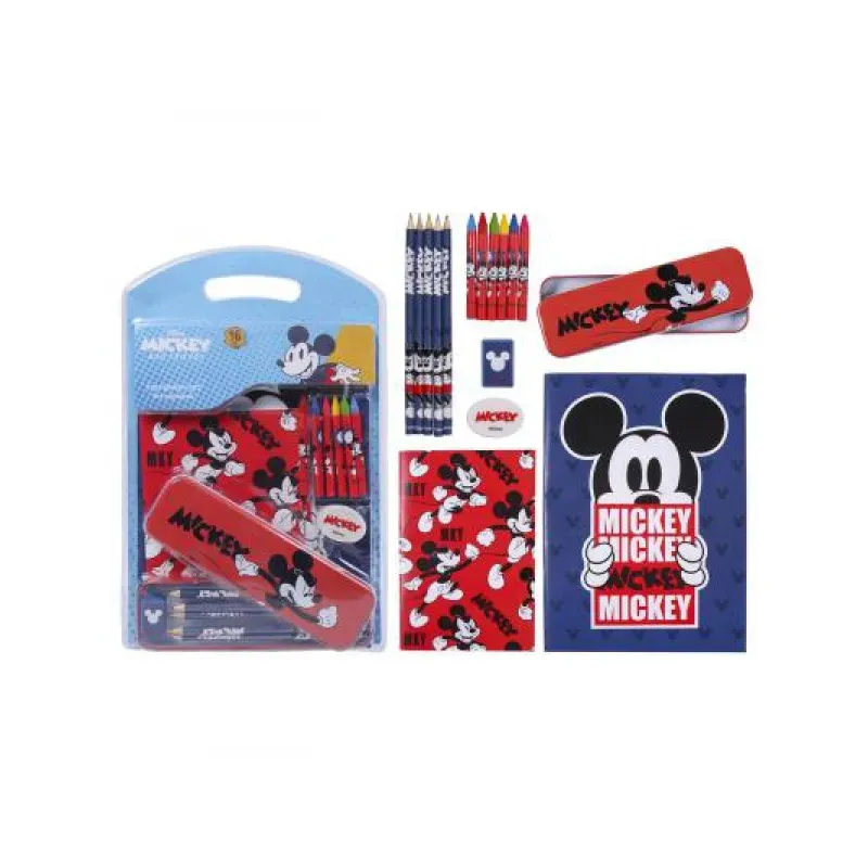 CERDÁ Stationery set  MICKEY MOUSE (notes, puzdro, pastelky, voskovky),  2100003561