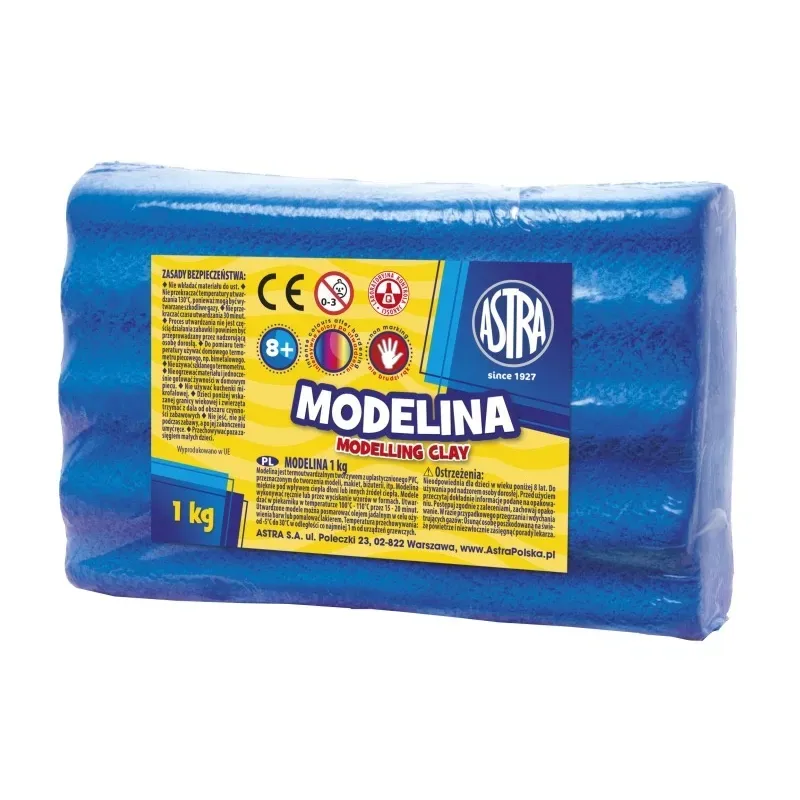 ASTRA Modelovacia hmota do rúry MODELINA 1kg Modrá, 304111010