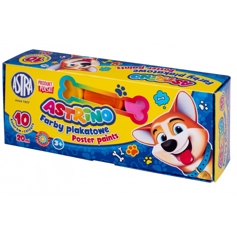 Školské temperové farby v kelímku Astrino, 10x20ml, 301221003