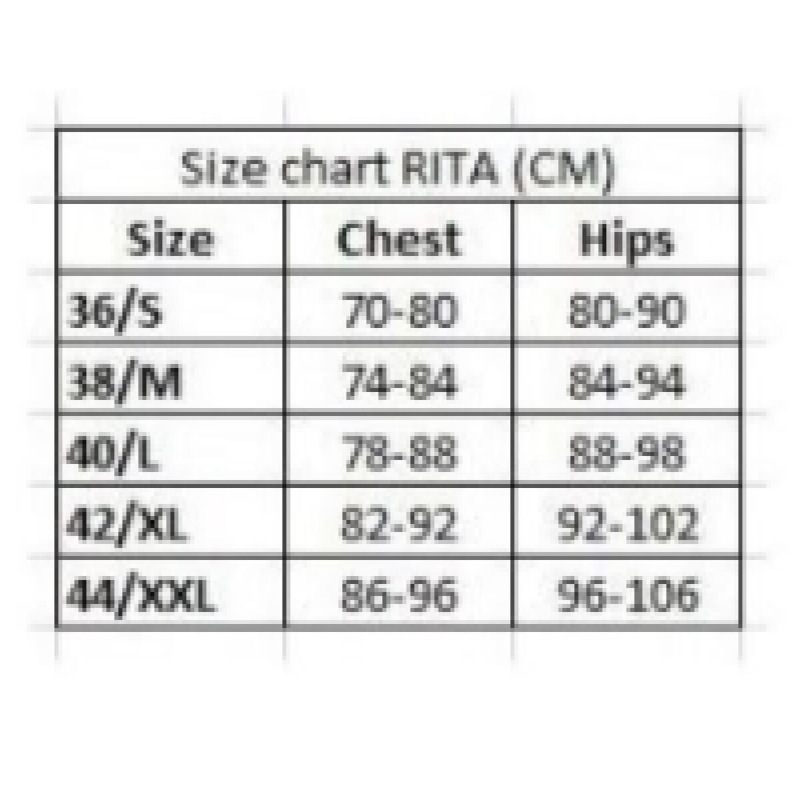 Rita dámske plavky čierna 3