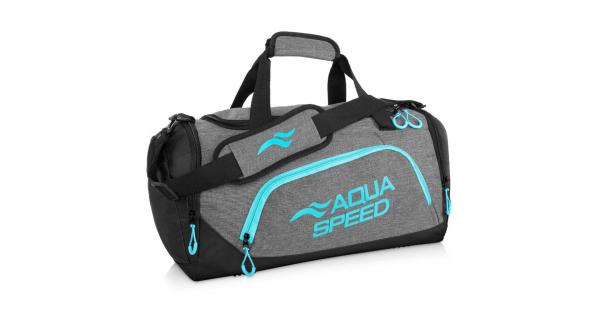 Aqua-Speed Duffle Bag M športová taška sivá-tyrkysová