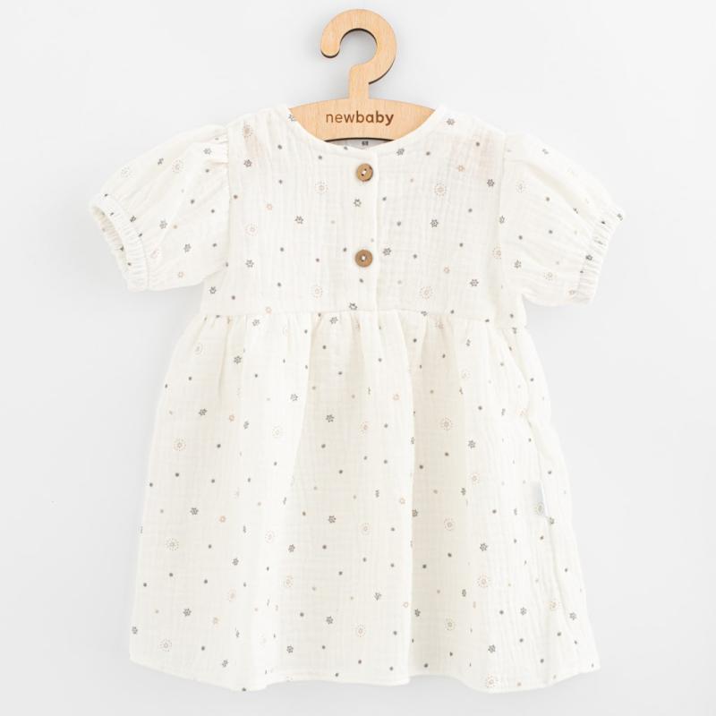 Dojčenské mušelínové šaty New Baby Zora 56 (0-3m)