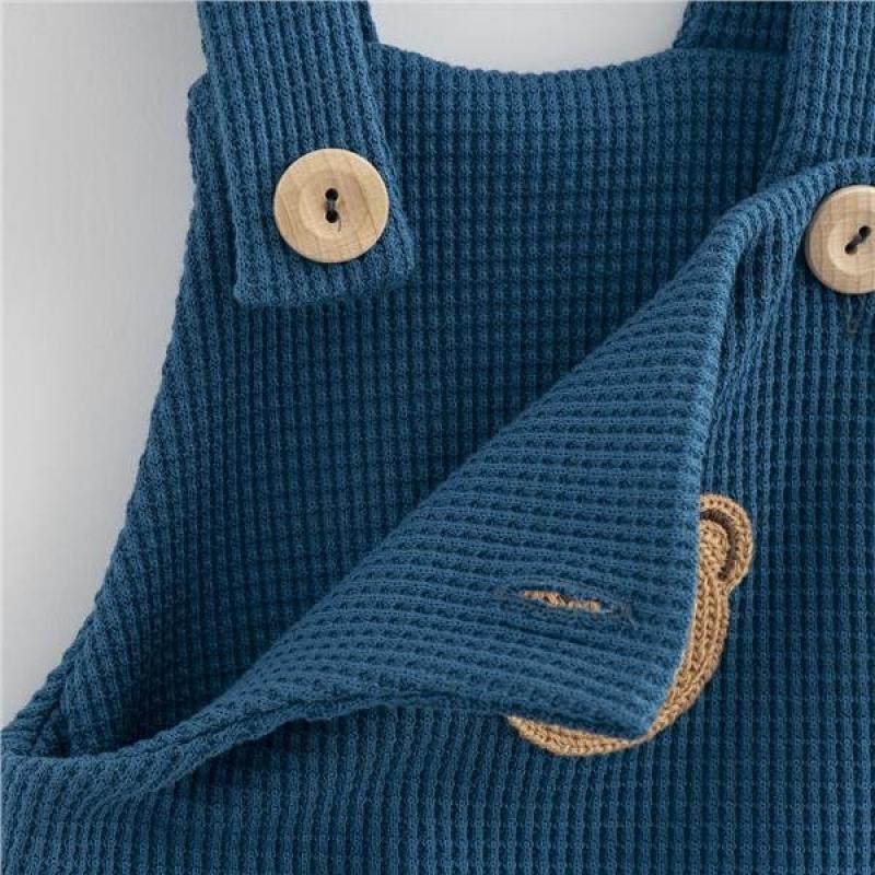 Dojčenské zahradníčky New Baby Luxury clothing Oliver modré 92 (18-24m)
