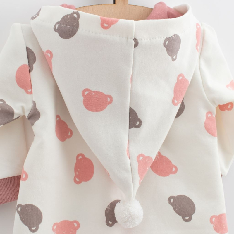 Dojčenský teplákový overal New Baby Little One ružová 92 (18-24m) 1