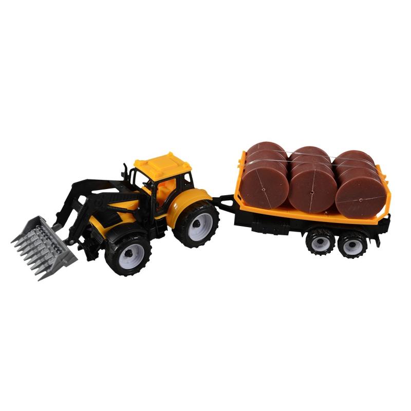 Traktor s prívesom na zotrvačník