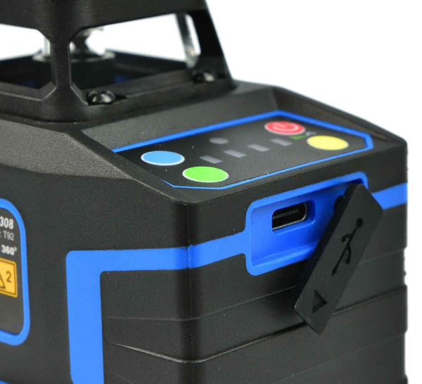 Laser krížový samonivelizačný, presnosť 1,5 mm/5m, dosah 30 m, 360°, 12 lúčov, GEKO 2