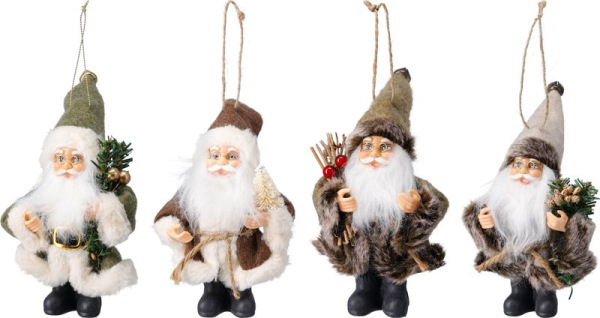 Dekorácia, Santa, 13 cm, mix dizajnov 1