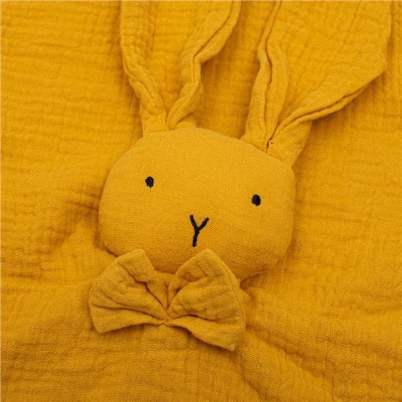 Mušelínový usínáčik New Baby Rabbit mustard 1