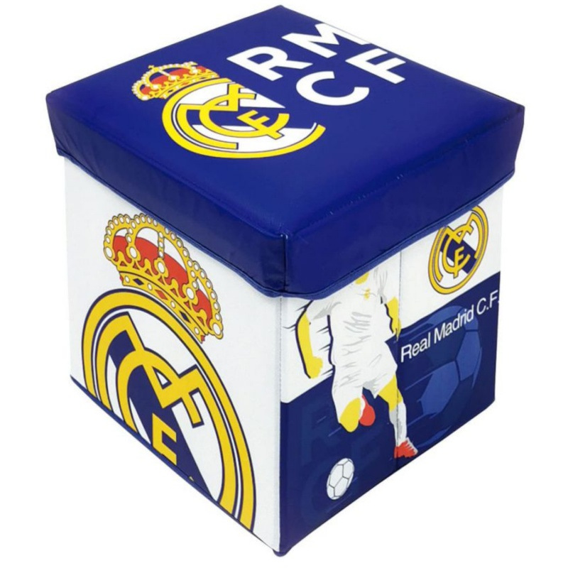 Úložný box s vrchnákom / taburetka 2v1 Real Madrid, RM13724 6