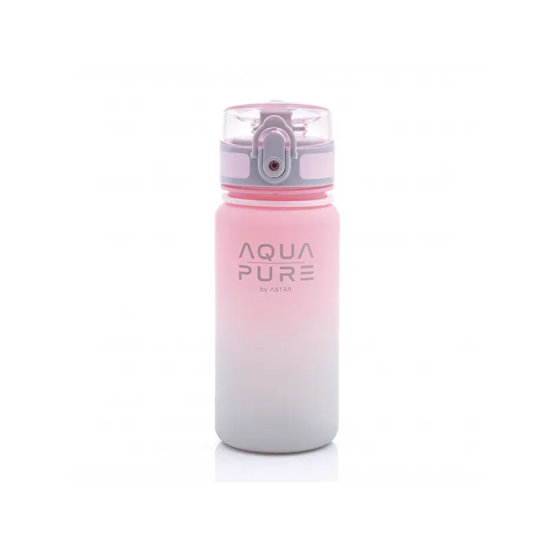 Zdravá fľaša AQUA PURE by ASTRA 400 ml - pink/grey, 511023001