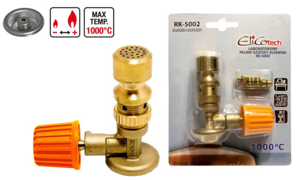 Bunsenov horák s reguláciou, pripojenie na závit 7/16", ELICO