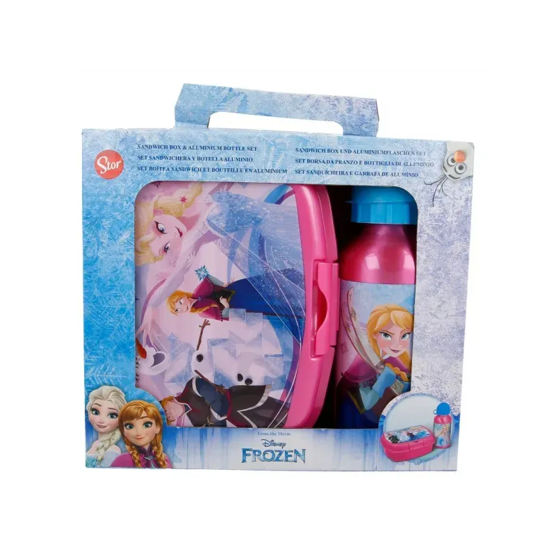 STOR Súprava na desiatu / box + fľaša DISNEY FROZEN, 17974