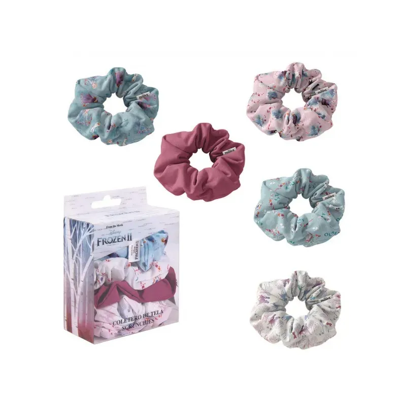 Scrunchies gumičky do vlasov 5ks DISNEY FROZEN, 2500001912