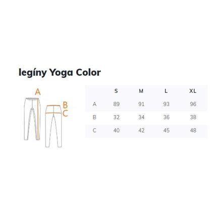 Yoga Color športové legíny ružová 4