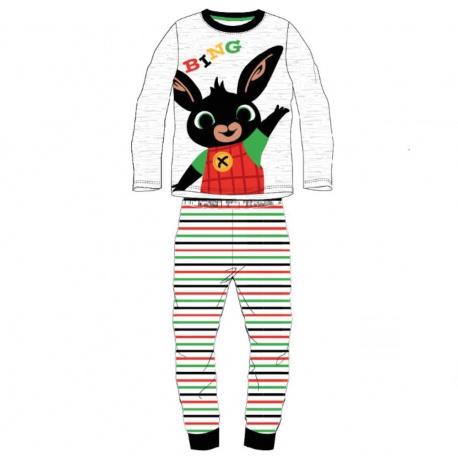 EplusM Chlapčenské bavlnené pyžamo ZAJAČIK BING, prúžkované - 2 roky (92cm)