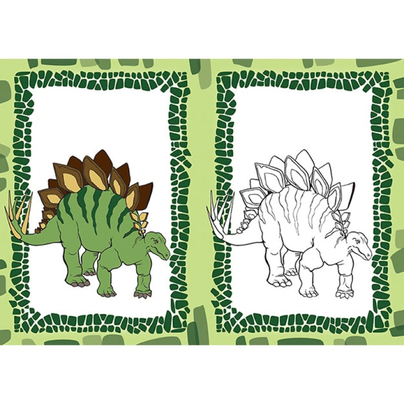 Omaľovánka A5 Dinosaury 1