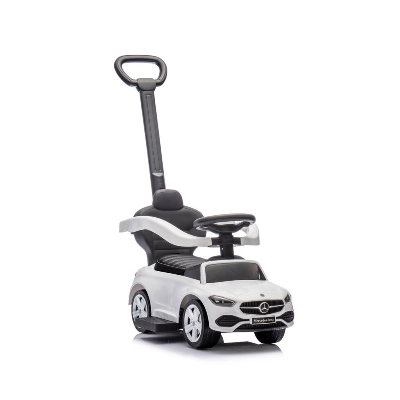 Detské odrážadlo s vodiacou tyčou MERCEDES C-Class Deluxe Milly Mally White 3