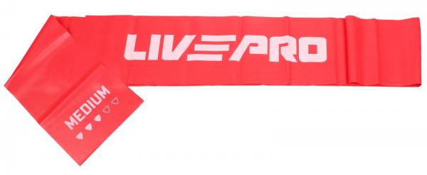 LivePro Resistance LP8413 posilovacia guma 200 x 15 cm červená