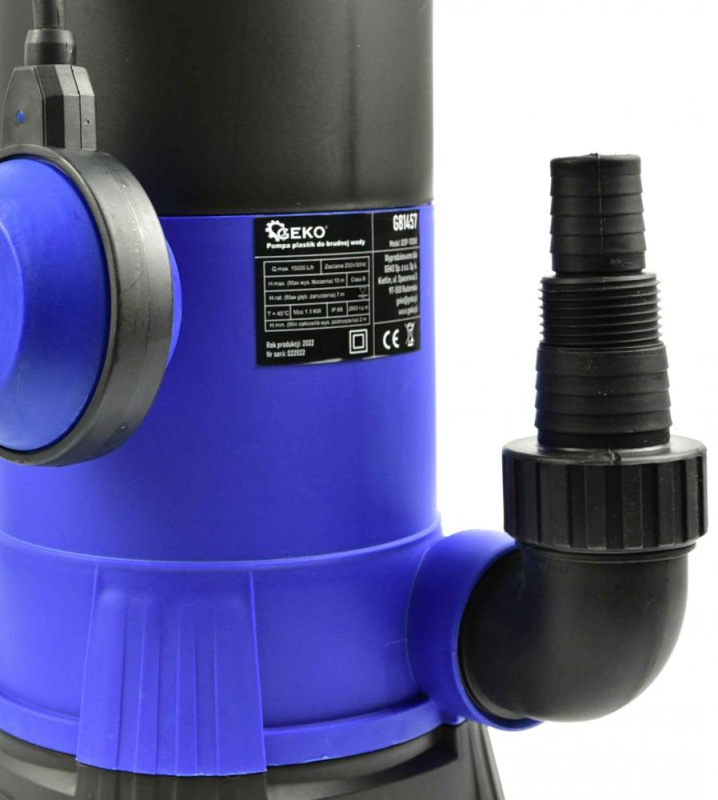 Čerpadlo kalové s plavákom 230 V/50 Hz, 15.000 l/h, 1100 W, hrdlo 1", GEKO 5